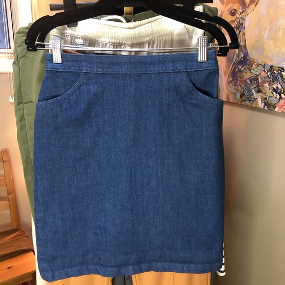 A.P.C. Denim Skirt EU Sz 36/ US Sz 4 - Picture 3 of 8